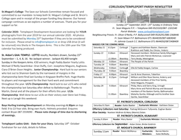 Corlough/Templeport Parish Newsletter