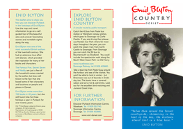 Explore Enid Blyton Country