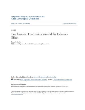 Employment Discrimination and the Domino Effect Laura T