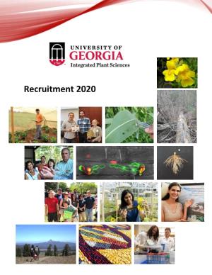 Recruitment 2020 Welcome to the University of Georgia! Go Dawgs! This Is a Reference Guide for All Things IPS, UGA, and Athens