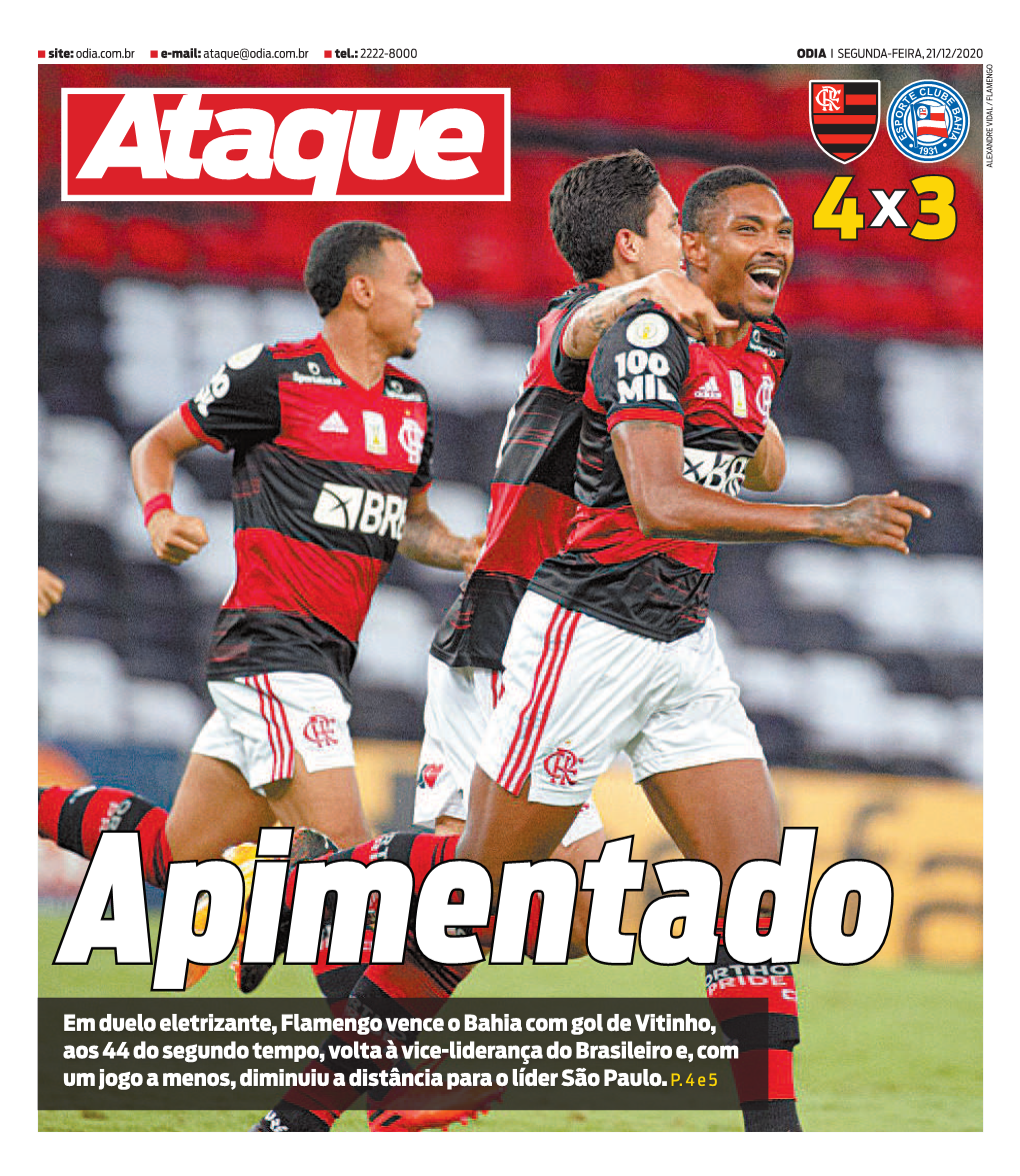 Em Duelo Eletrizante, Flamengo Vence O Bahia Com Gol De Vitinho