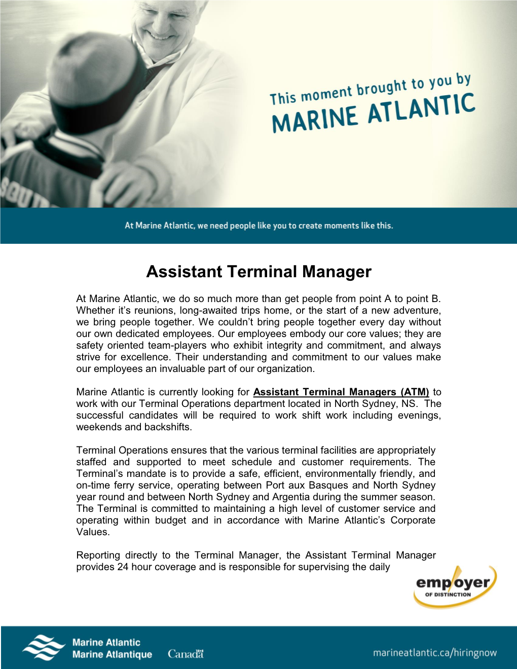 Assistant Terminal Manager