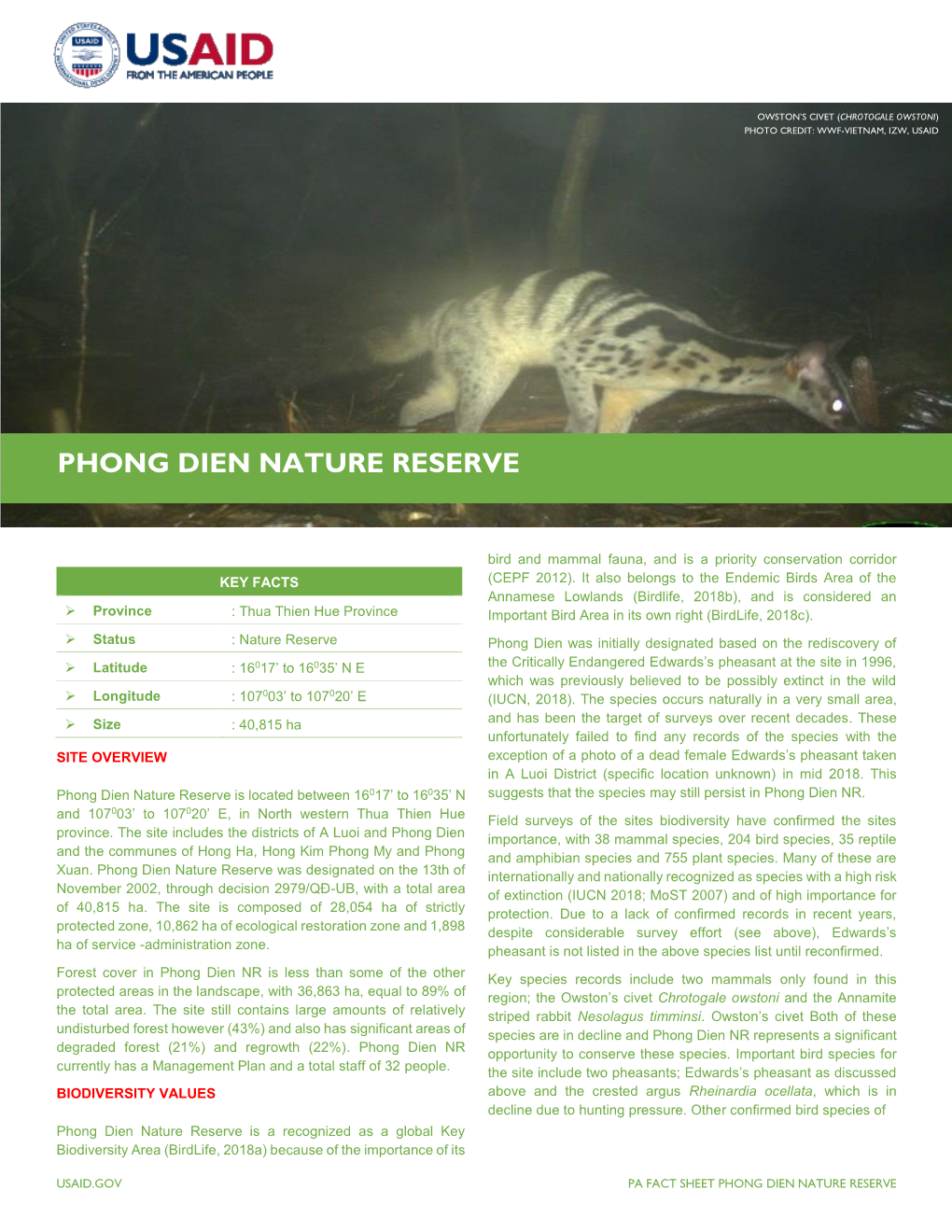 Phong Dien Nature Reserve