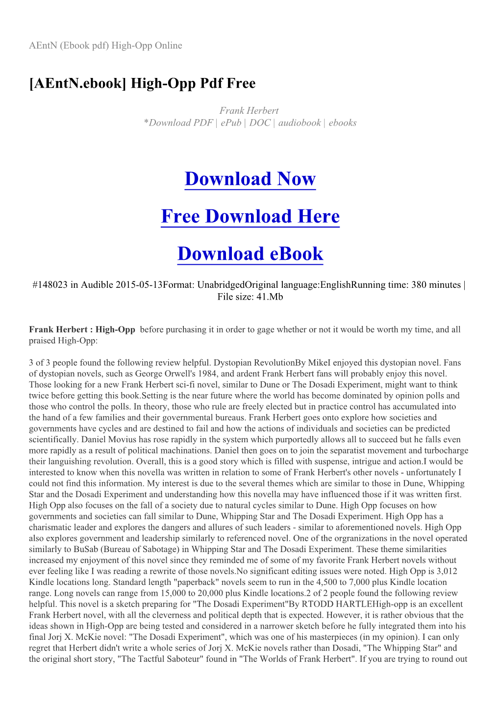 Aentn (Ebook Pdf) High-Opp Online