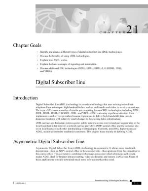 Digital Subscriber Line (DSL) Technologies