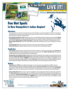 Fun Hot Spots in New Hampshire’S Lakes Region!