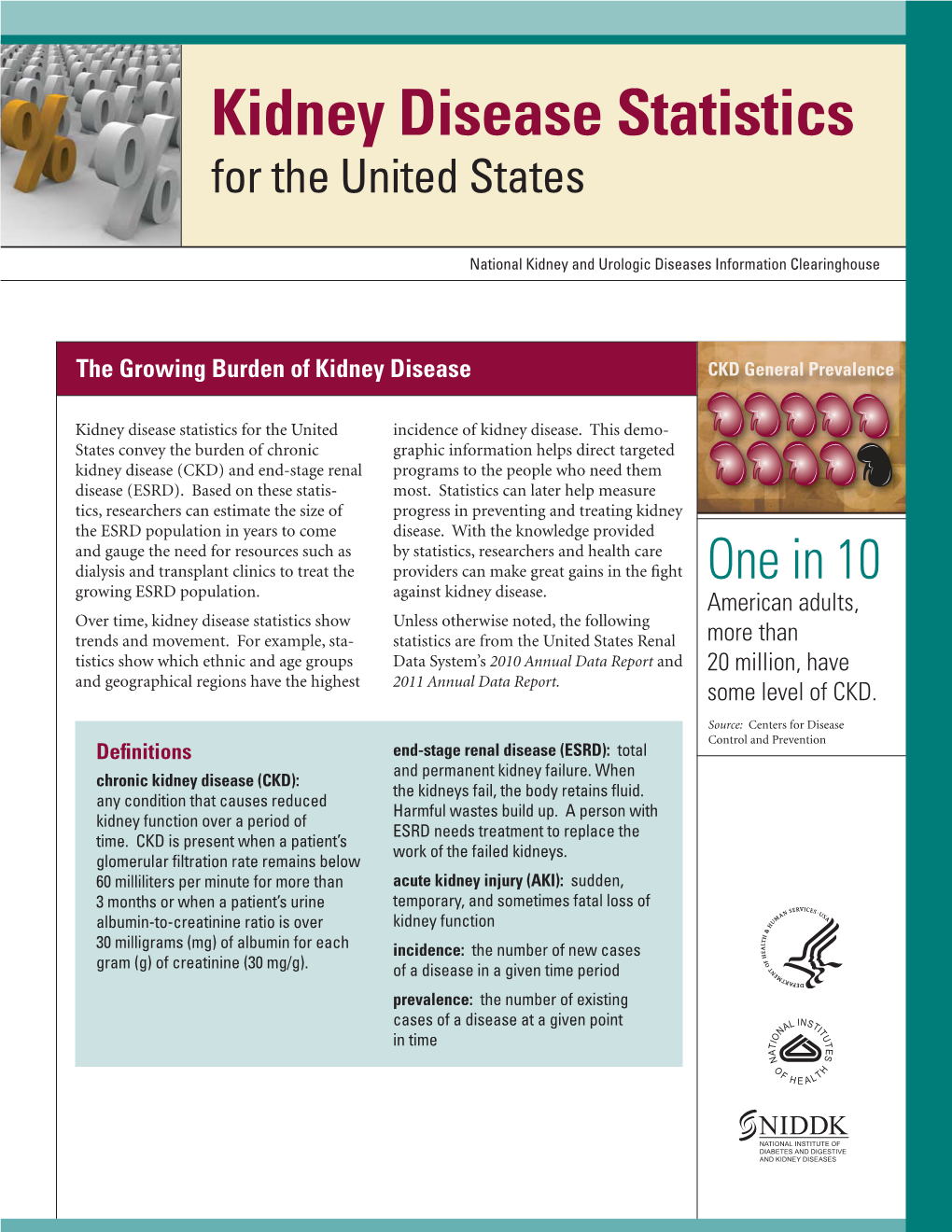Kidney Disease Statistics for the United States