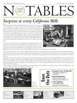 Surprises at 2009 California Mille