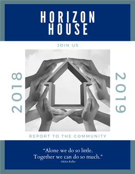 2018-2019 Horizon House Annual Report