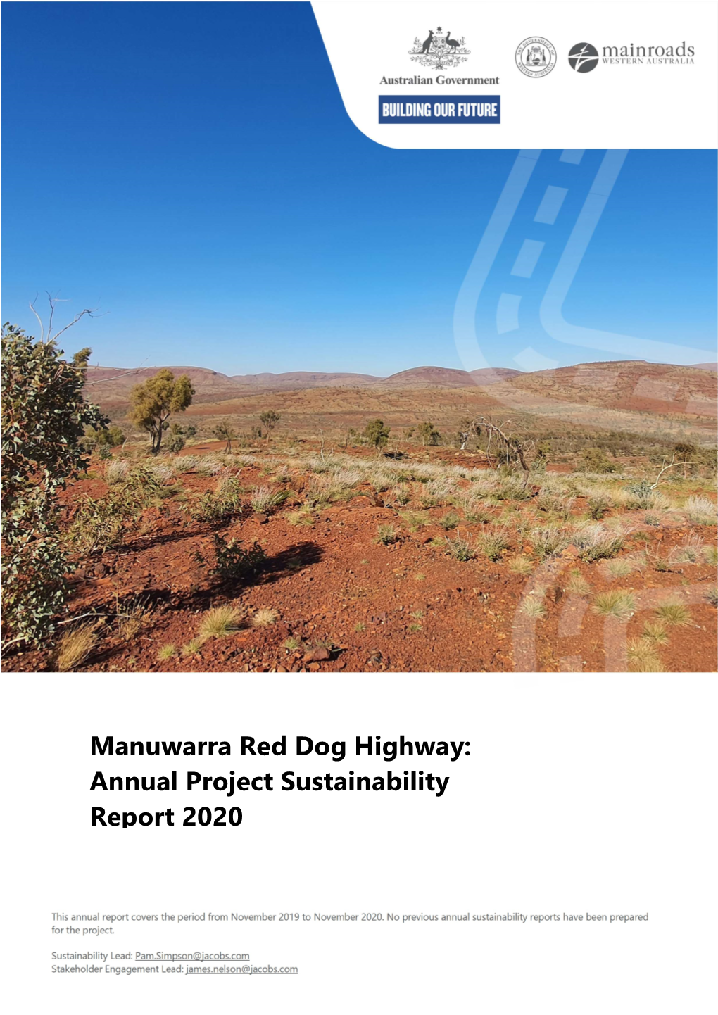 Manuwarra Red Dog Highway: Annual Project Sustainability Report 2020