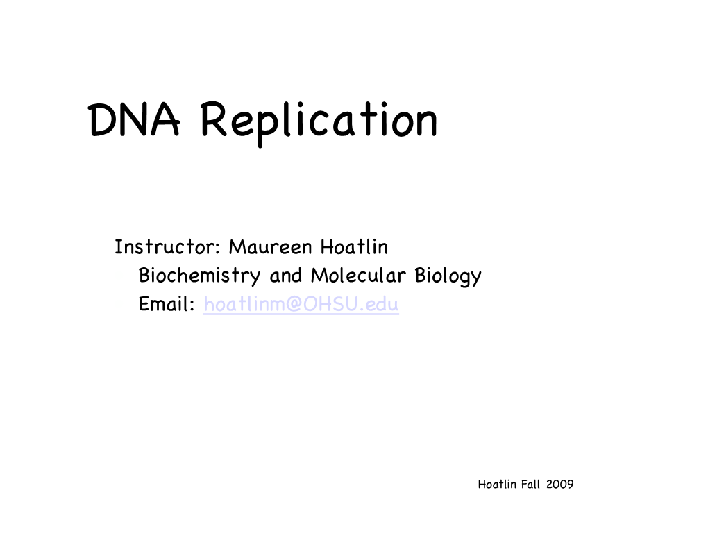 DNA Replication!