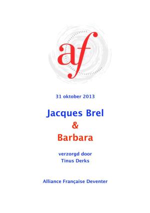 Jacques Brel & Barbara