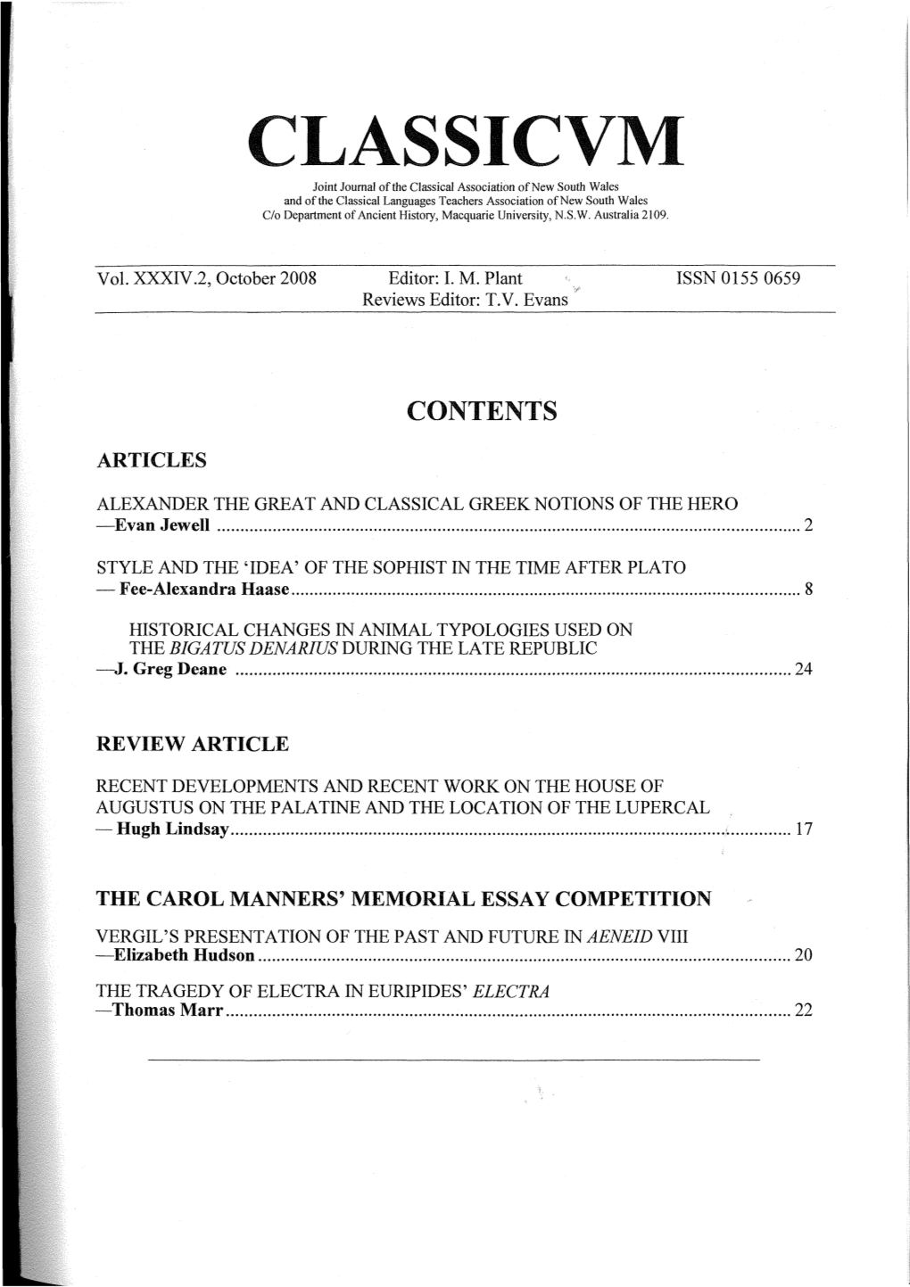 RECENT DEVELOPMENTS and RECENT WORK on the HOUSE of AUGUSTUS on the PALATINE and the LOCATION of the LUPERCAL - Hugh Lindsay