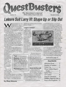 Leisure Suit Larry VI: Shape up Or Slip Out