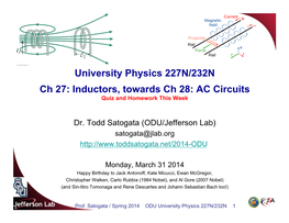 University Physics 227N/232N Ch 27