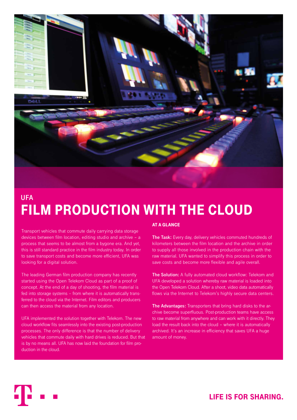 Film Production with the Cloud