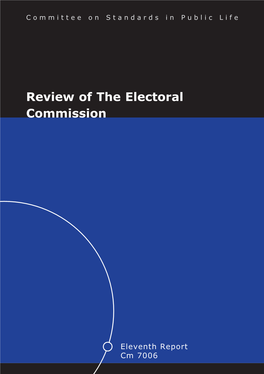 Review of the Electoral Commission