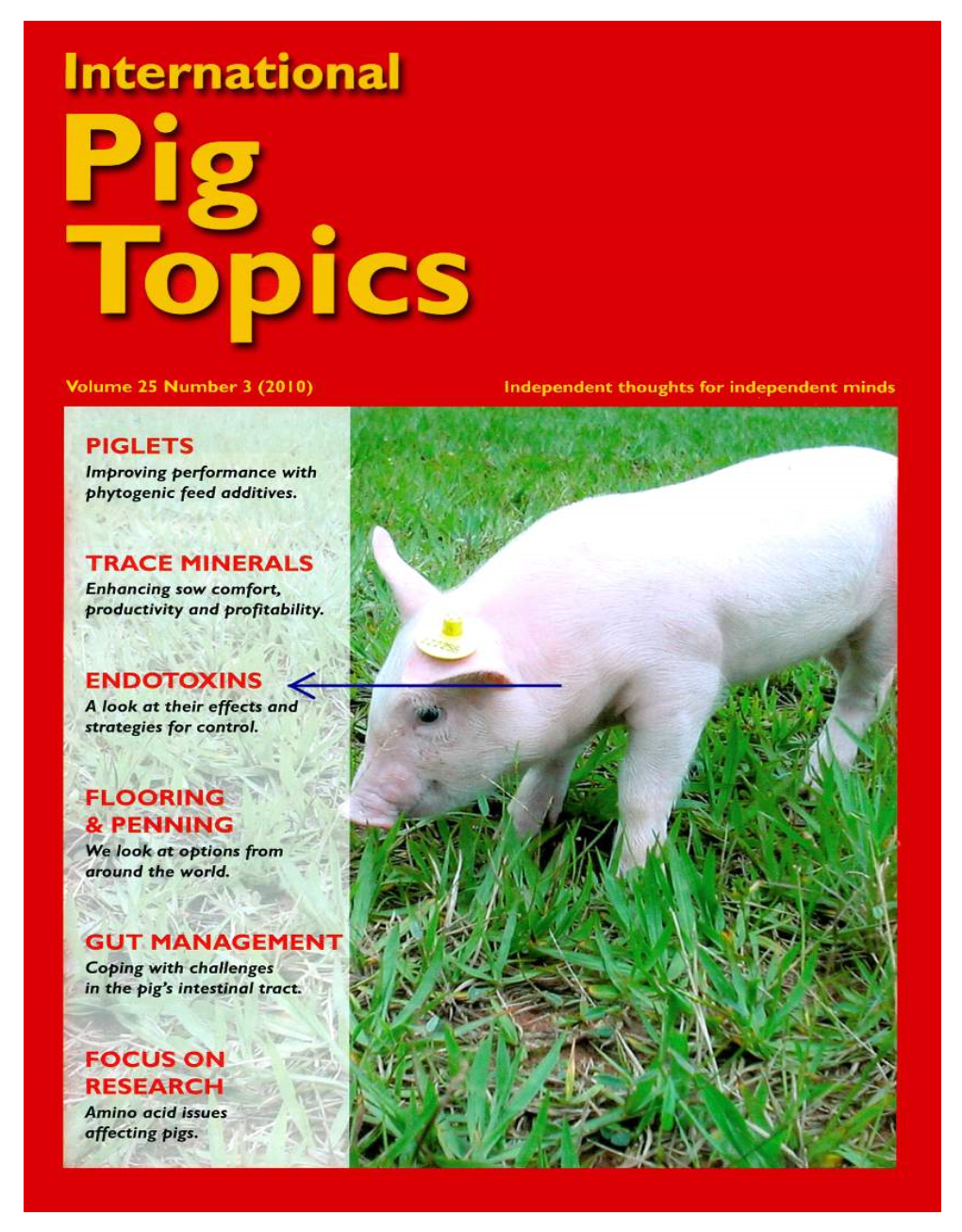 Endotoxins in Swine - Effects Structure