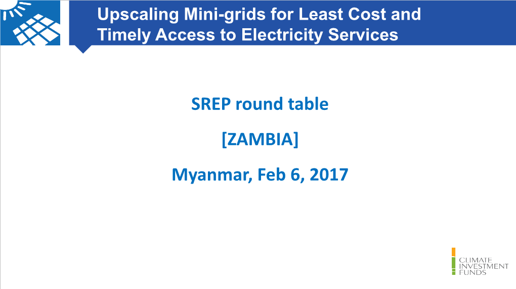 ZAMBIA] Myanmar, Feb 6, 2017 Country Background