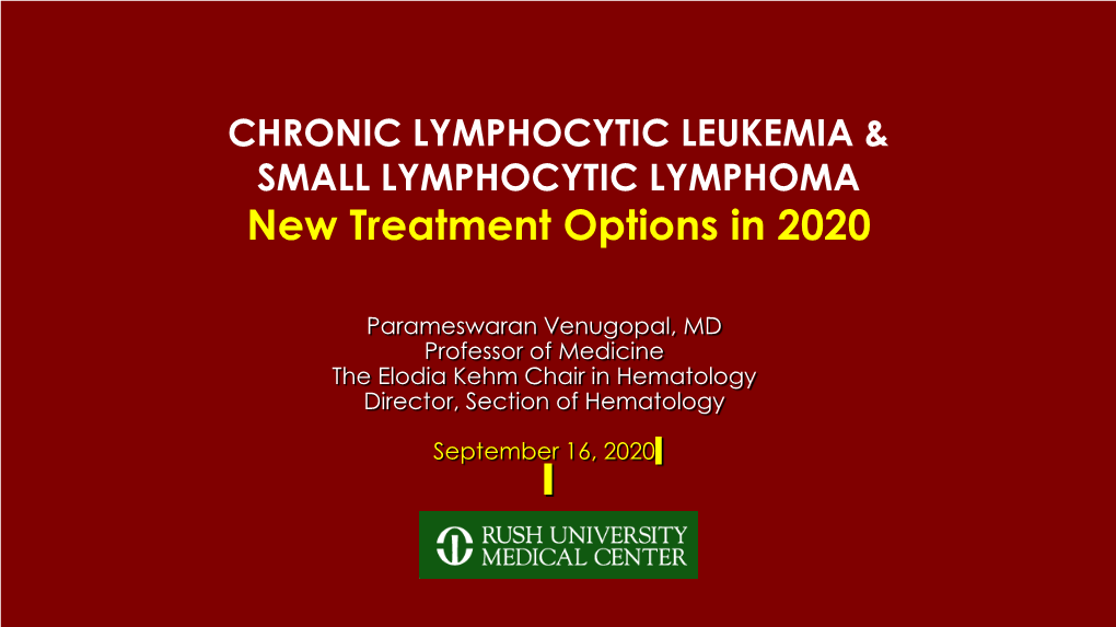 Chronic Lymphocytic Leukemia (CLL) Natural History