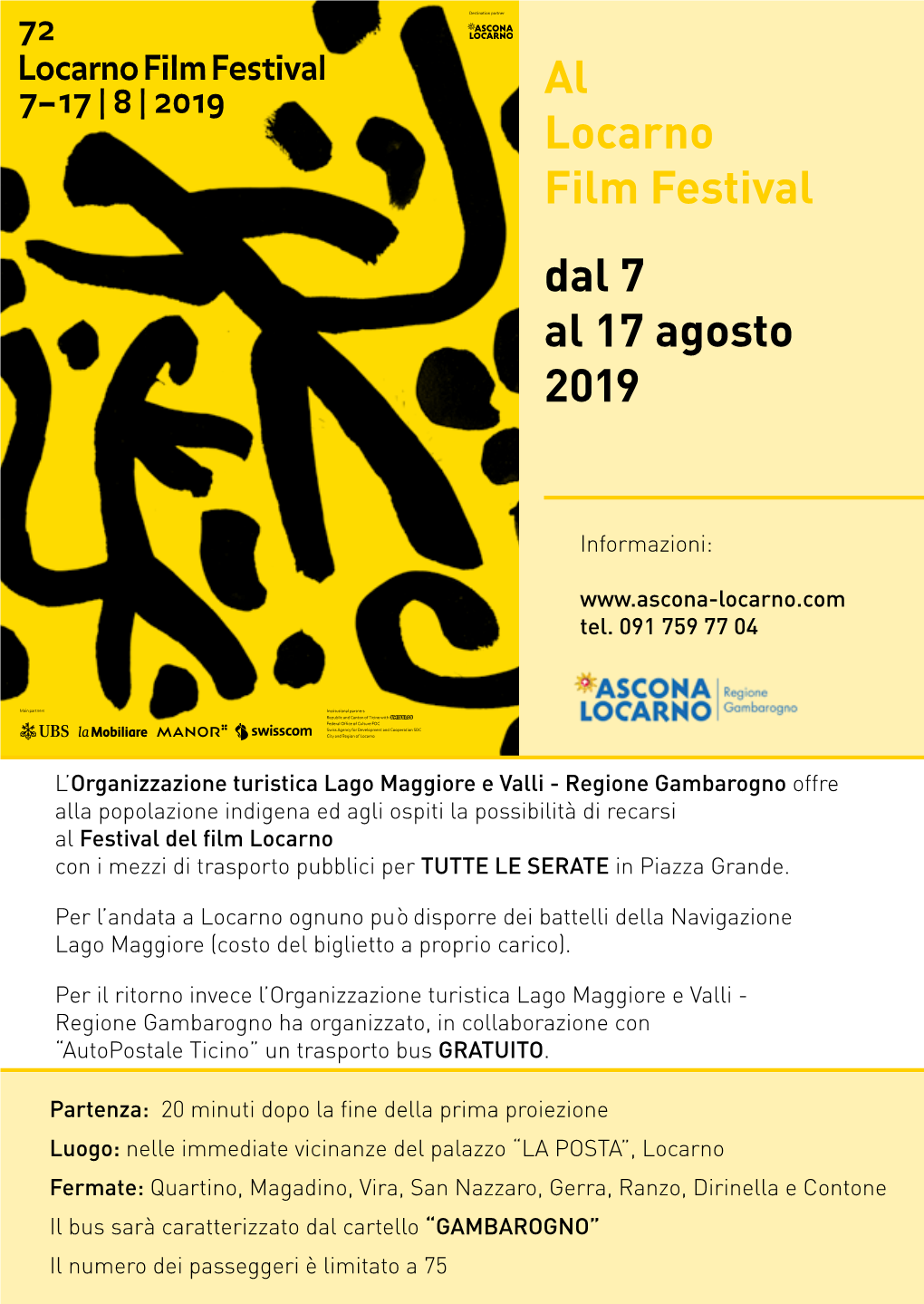 Al Locarno Film Festival Dal 7 Al 17 Agosto 2019