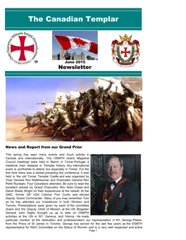Canadian Templar Newsletter