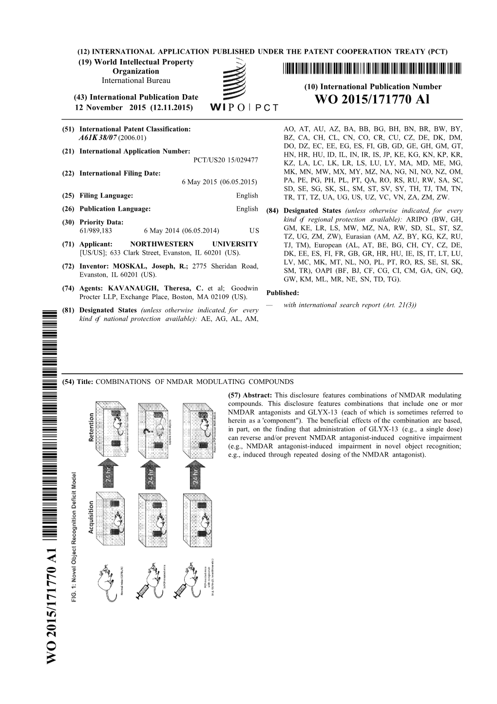 WO 2015/171770 Al 12 November 2015 (12.11.2015) P O P C T