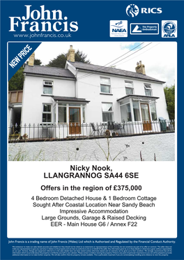 Nicky Nook, LLANGRANNOG SA44