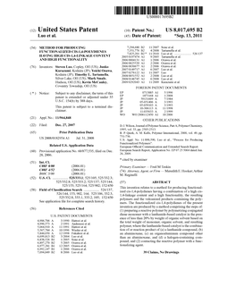 (12) United States Patent (10) Patent No.: US 8,017,695 B2 Luo Et Al