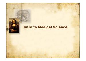 Intro to Medical Scienceac