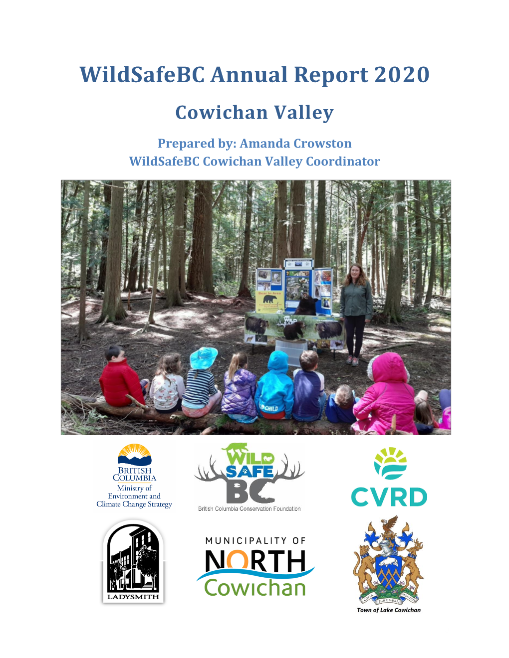 Wildsafebc Annual Report 2020 Cowichan Valley