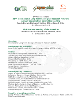 22Nd International Long-Term Ecological Research Network