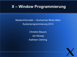 Das X-Window-System