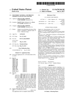 (12) United States Patent (10) Patent No.: US 9,670,344 B2 Favis Et Al