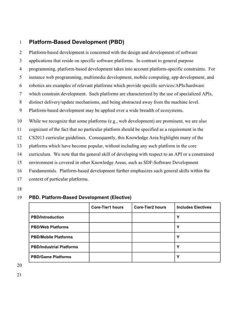 Platform-Based Development (PBD)