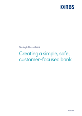Creating a Simple, Safe, Customer-Focused Bank