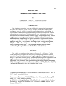 Pp. 625-628 in JC Lang (Ed.), Status of Coral Reefs in the Western Atlantic