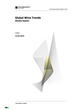 Global Wine Trends Weekly Update