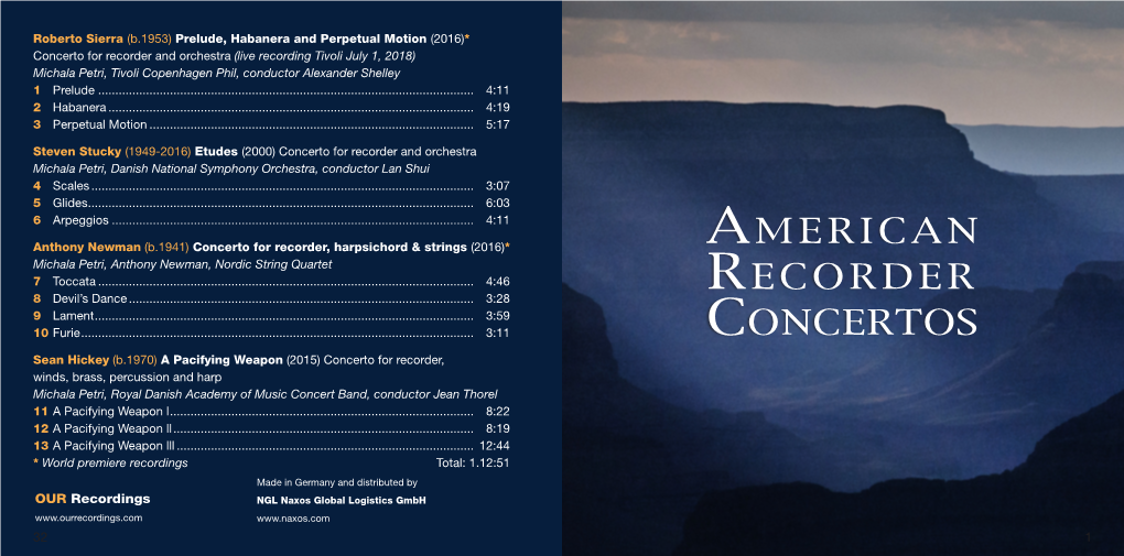 American Recorder Concertos