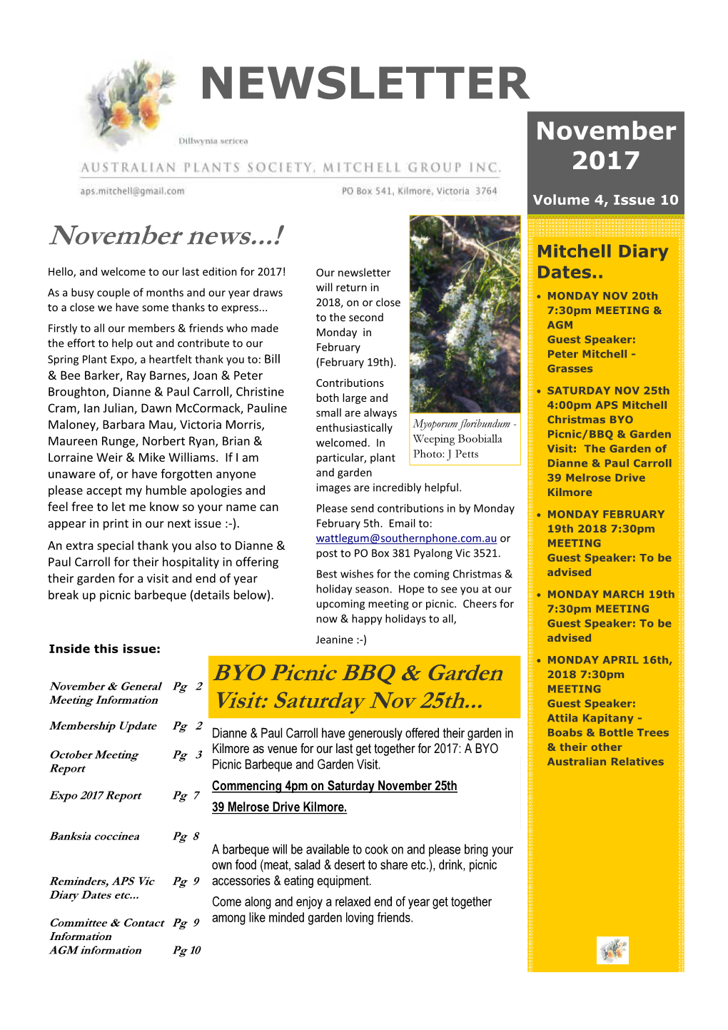 APS Mitchell Newsletter 2017 4.10 November.Pub