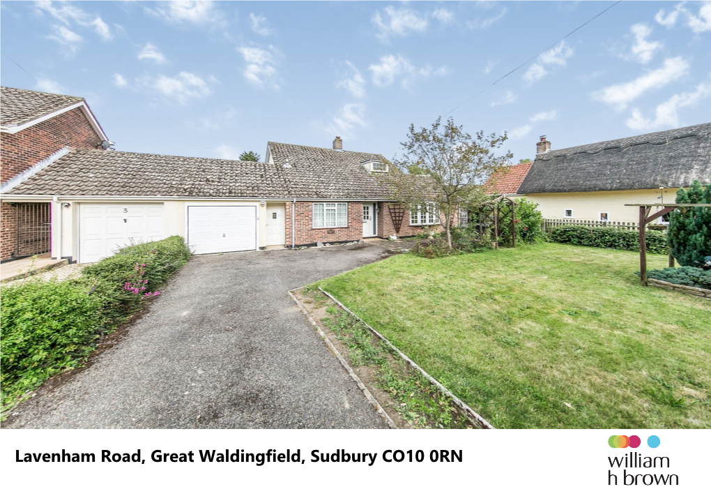 Lavenham Road, Great Waldingfield, Sudbury CO10 0RN