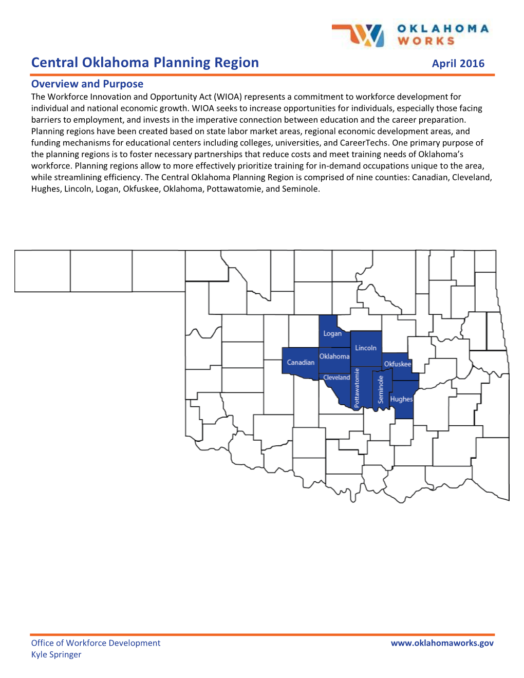 Central Oklahoma Planning Region