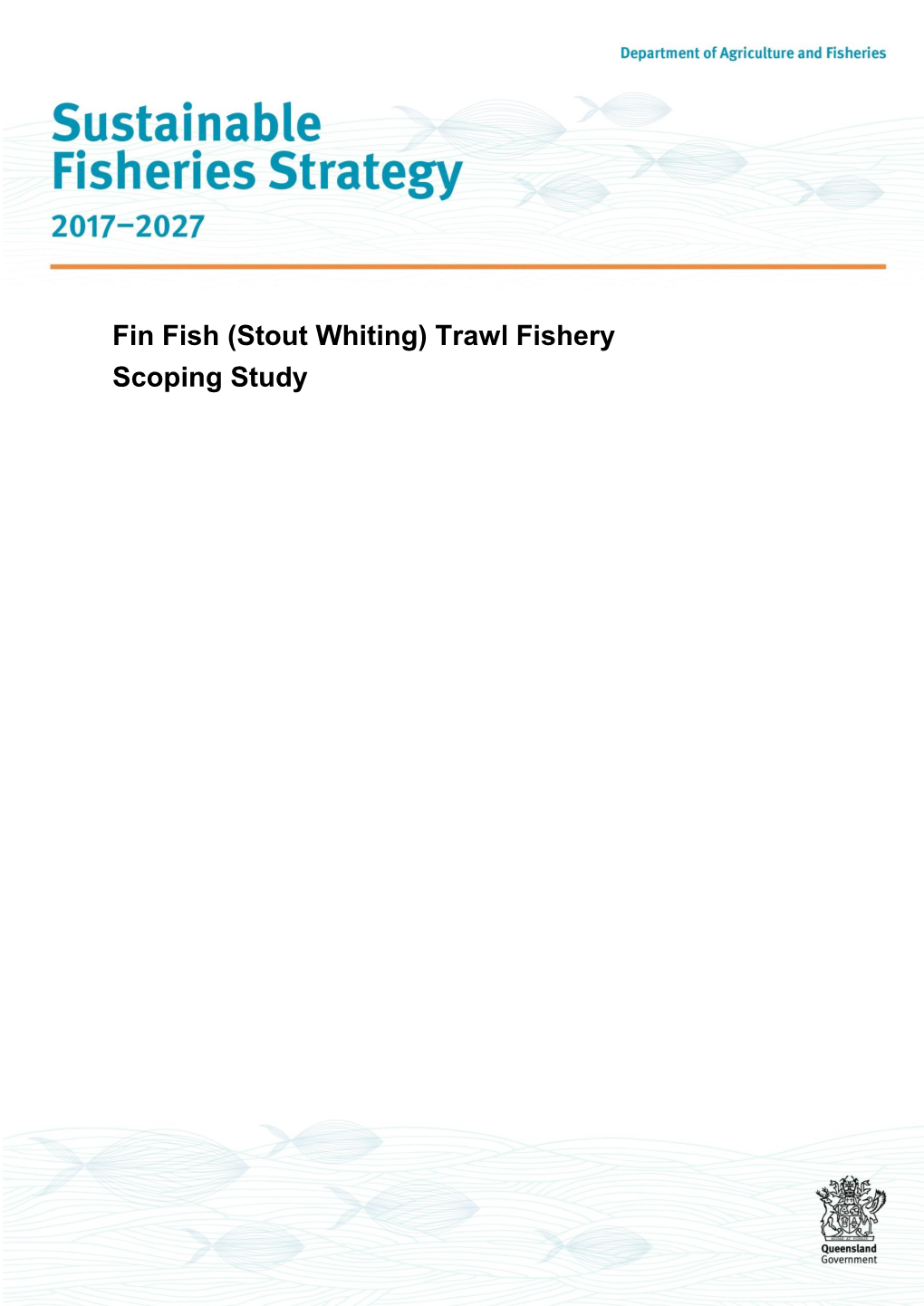 Fin Fish (Stout Whiting) Trawl Fishery Scoping Study