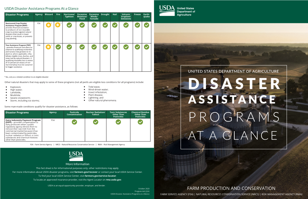 FSA Disaster Assistance