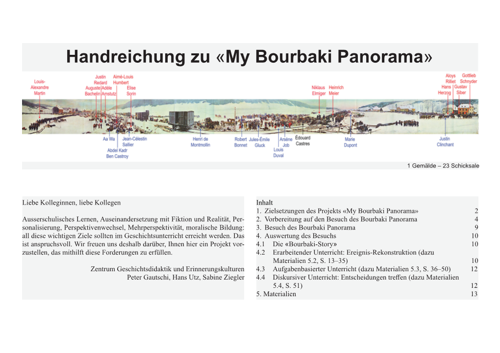 Handreichung Zu «My Bourbaki Panorama»