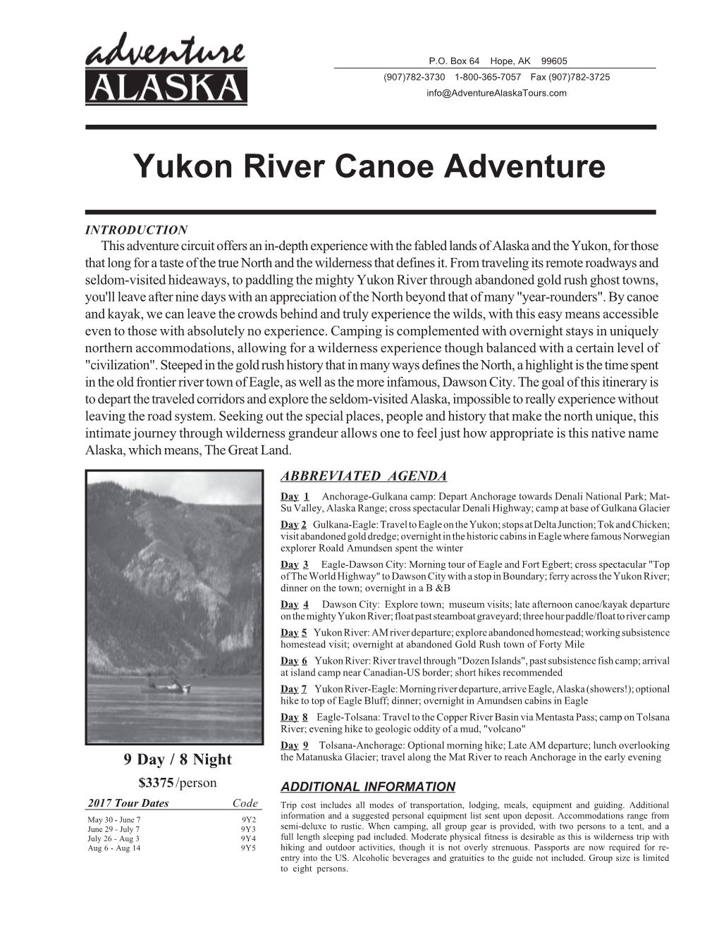 Yukon River Canoe Adventure