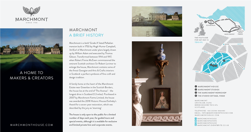 Marchmont a Brief History a Home to Makers & Creators