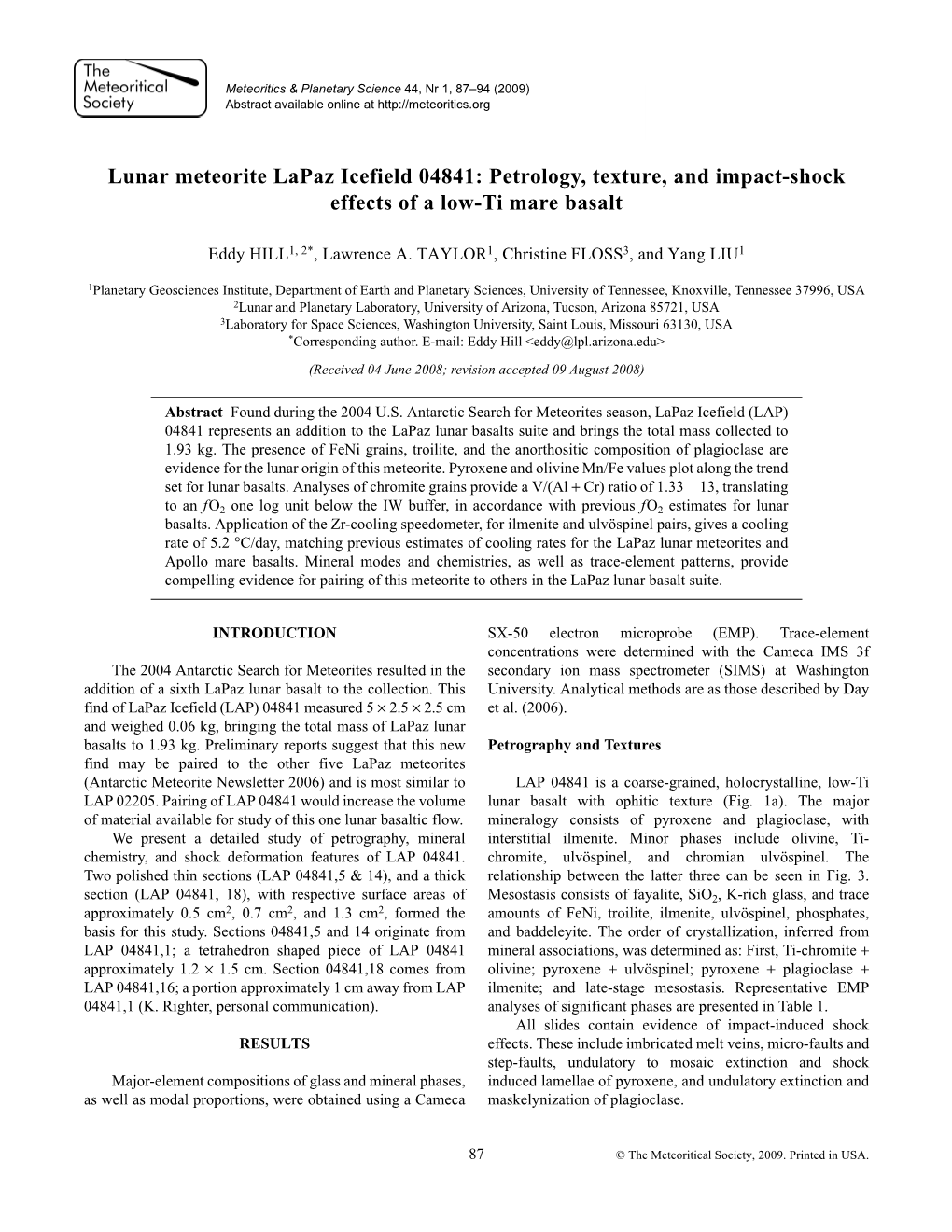 Petrology, Texture, and Impact-Shock Effects of a Low-Ti Mare Basalt