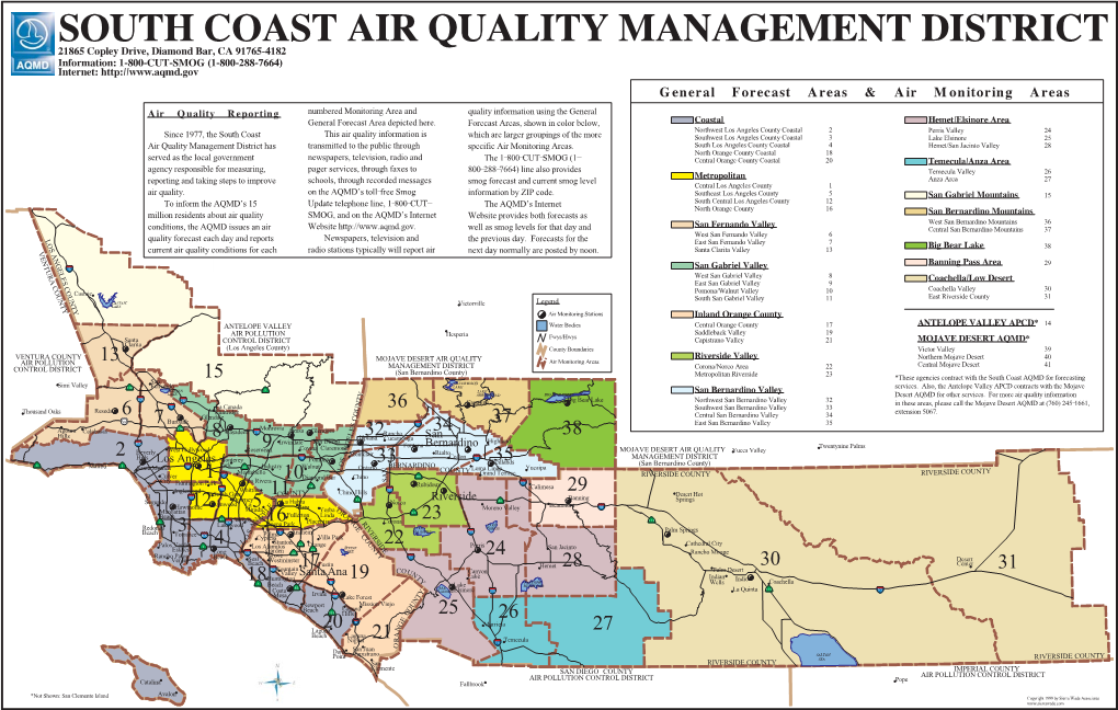 Map of Monitoring Areas