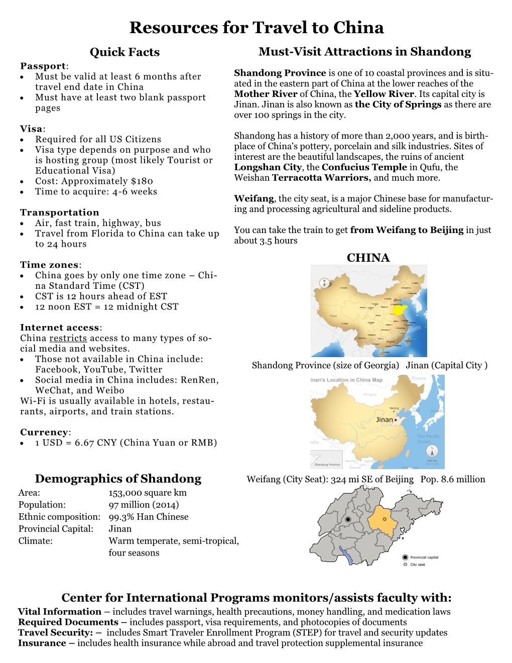 China Travel Information